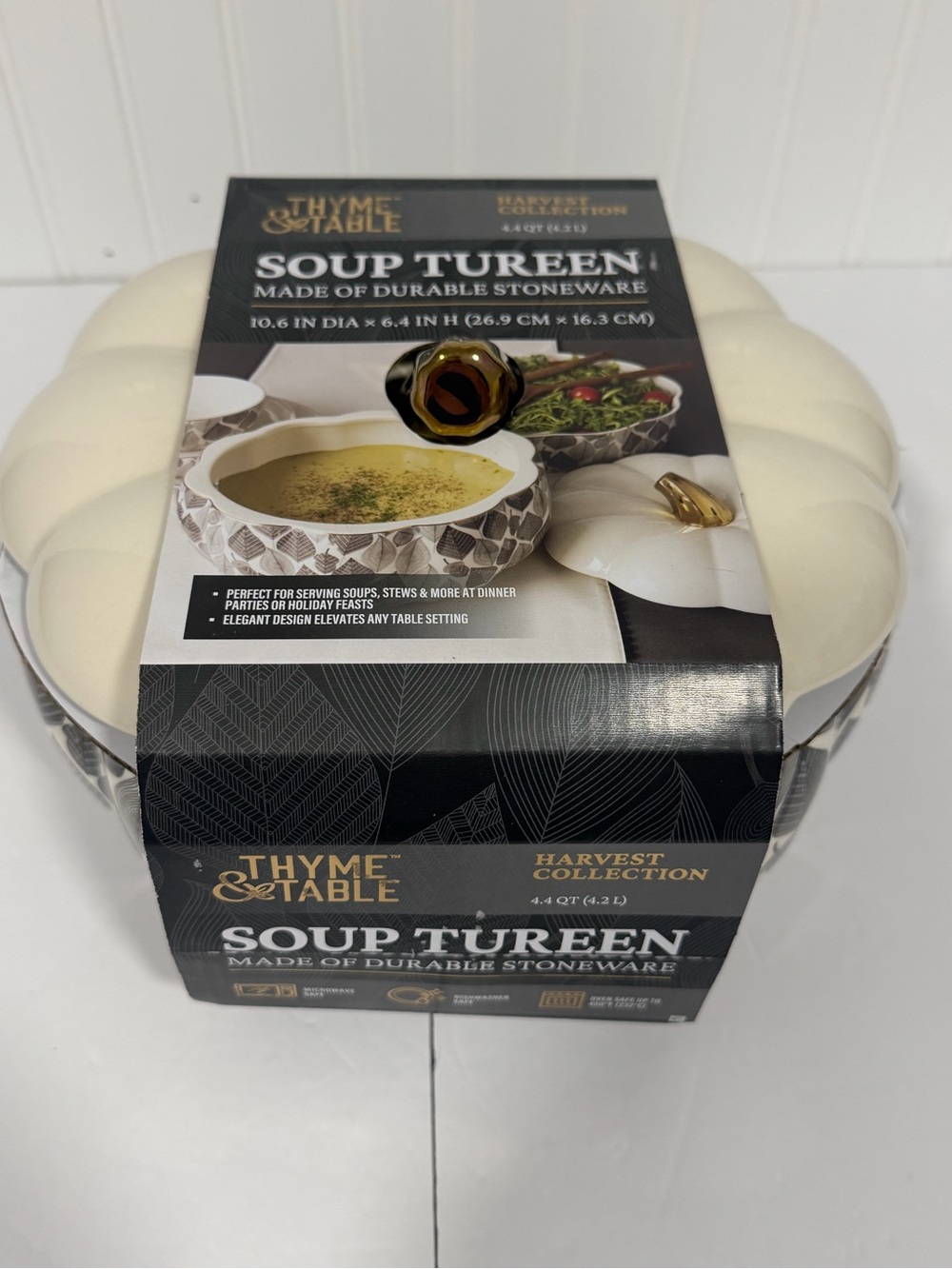 Thyme&Table  Stoneware Soup Tureen - Harvest Collection